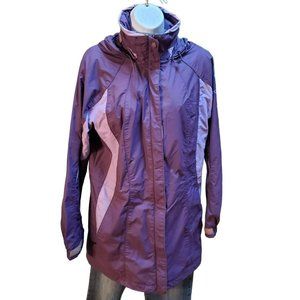 Columbia Purple Interchange Waterproof Women's Outerwear Size Small Parka READ